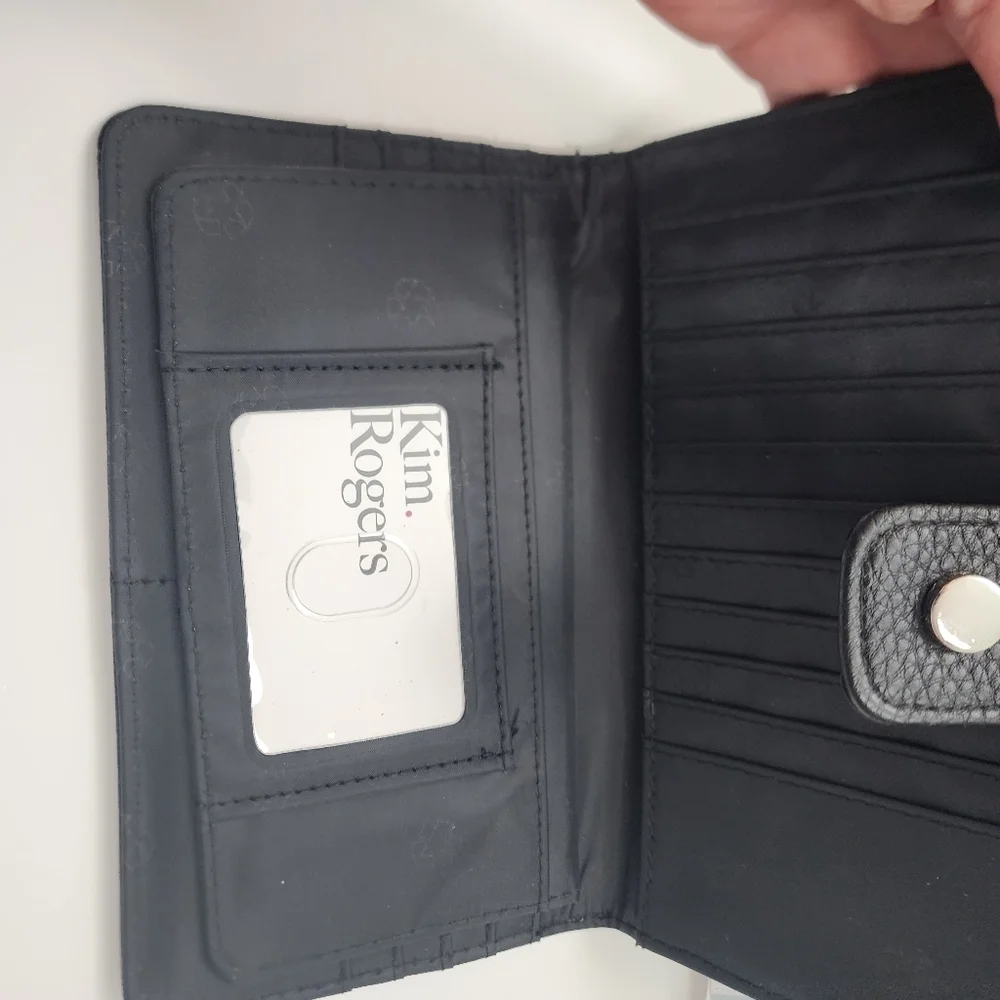 Kim Rogers All In One Wallet 8 X 5 New With Tags Black One Size